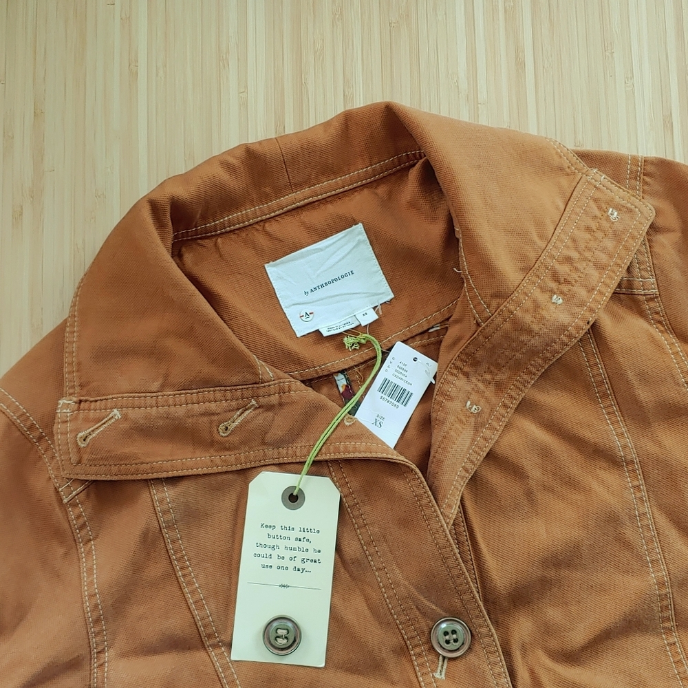 HTF Anthropologie Uma Utility Duster Jacket